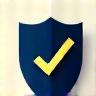 Illustration representing a shield with a checkmark, symbolizing Quality Assurance.