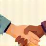 Illustration representing intertwined hands, indicating Reliable Partnership.