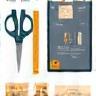 Illustration representing pattern design tools like scissors and fabric, symbolizing design and pattern making service.