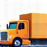 Illustration representing a shipping truck icon, representing wholesale distribution service.